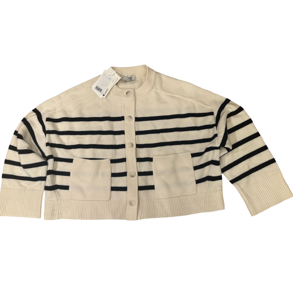 COS Striped Wool Crew Neck Sweater, Size Large. - Picture 13 of 14